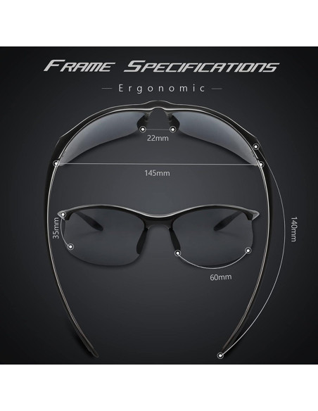 Gafas de sol deportivas JULI MJ8002 polarizadas unisex Gafas de sol deportivas JULI MJ8002 polarizadas unisex