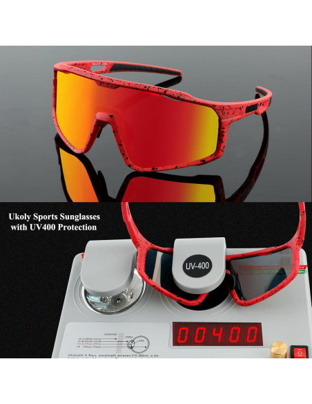 Gafas de sol deportivas Ukoly 620 con lente HD UV400 Gafas de sol deportivas Ukoly 620 con lente HD UV400
