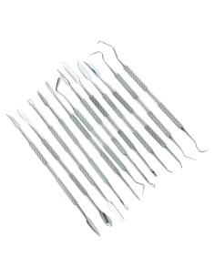 Juego de 12 herramientas de modelado SE DD312 - Acero inoxidable