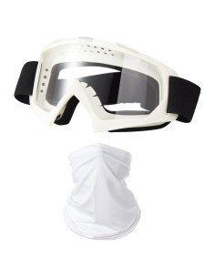 Gafas de Motocicleta LJDJ con Balaclava UV y Protección