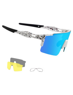 Gafas de sol OULAIQI polarizadas 3 lentes para ciclismo