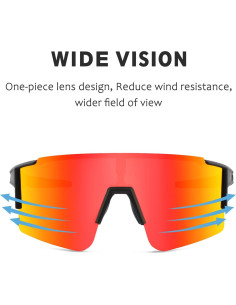 Gafas de sol OULAIQI polarizadas 3 lentes para ciclismo 2