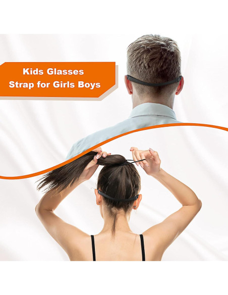 Correa Ajustable para Gafas - 6 Piezas Unisex Negro