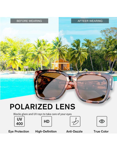 Gafas de Sol KANASTAL Polarizadas UV400 para Prescripción