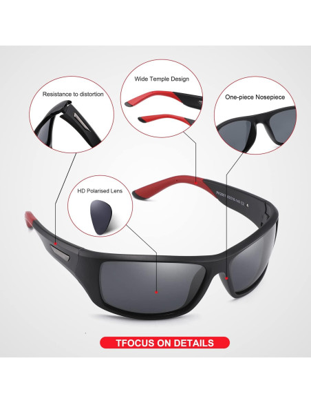 Gafas de sol deportivas PUKCLAR polarizadas UV400 63mm