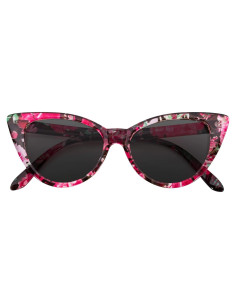 Gafas de sol Cateye para mujeres UV400 Rojo Floral
