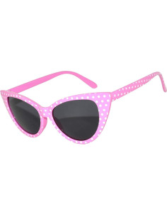 Gafas de sol Cateye para mujeres UV400 Rosa con puntos 2