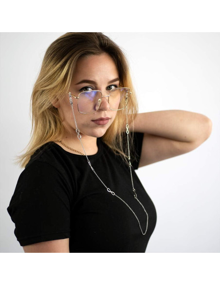 Cadena Lanyard para Gafas KAI Top 70 cm Plateada