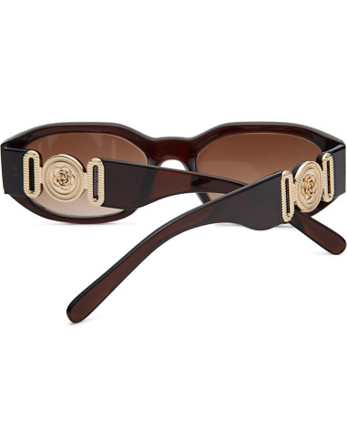 Gafas de sol rectangulares Hycredi UV400 para hombres y mujeres