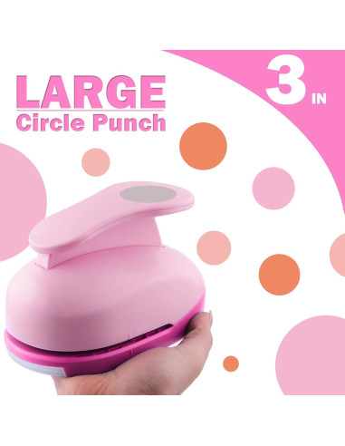 Perforadora de Círculo Rosa 75mm para Manualidades DIY