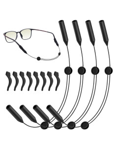 Correa Ajustable para Gafas - Silicona 40,6 cm - Paquete de 4