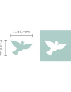 Troquel de Papel Bira Craft Paloma 2 - 3.49 x 2.22 cm 2