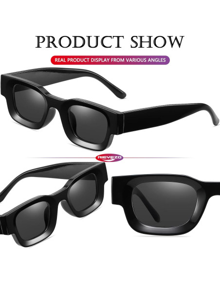 Gafas de Sol Polarizadas AIEYEZO Rectangulares Unisex