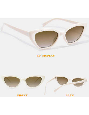 Gafas de sol Cat Eye OPTOFENDY para mujeres, protección UV 99%
