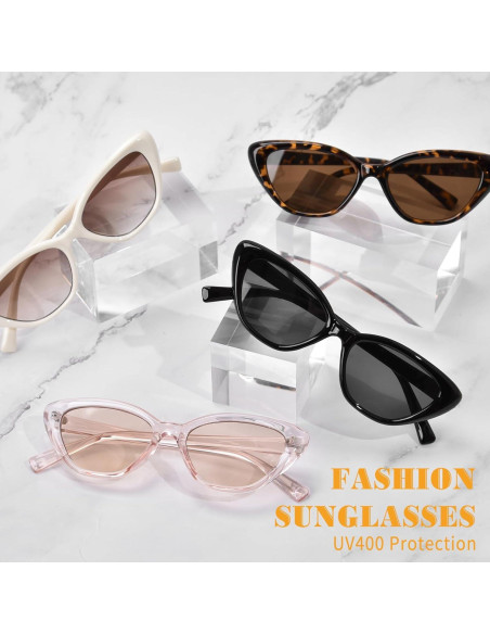 Gafas de sol Cat Eye OPTOFENDY para mujeres, protección UV 99%