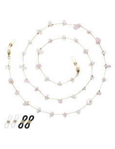 Cadena de Gafas para Mujeres Soporte de Cristal Rosa 71 cm