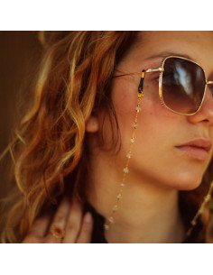 Cadena de Gafas para Mujeres Soporte de Cristal Rosa 71 cm 2