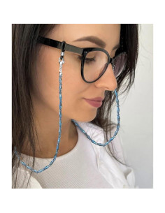 Cadena de Gafas para Mujeres Soporte con Perlas Cristal 71cm 2