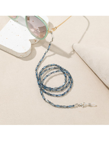 Cadena de Gafas para Mujeres Soporte con Perlas Cristal 71cm