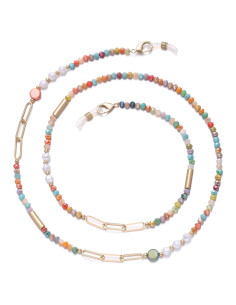 Cadena de Gafas de Perlas para Mujeres 71 cm Soporte Elegante