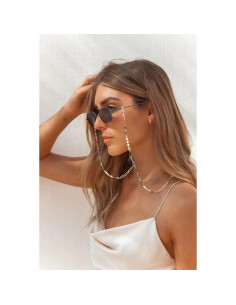 Cadena de Gafas de Perlas para Mujeres 71 cm Soporte Elegante 2