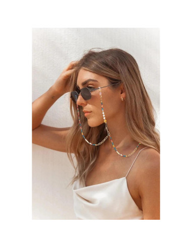 Cadena de Gafas de Perlas para Mujeres 71 cm Soporte Elegante