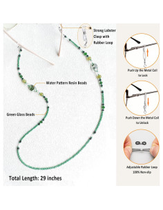 Cadena de Gafas Elegante para Mujeres - Perlas de Cristal 2