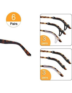 Agarres para Gafas TOPOPTIC 6 Pares Antideslizantes 2