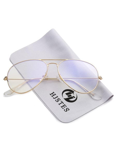 Gafas de Aviador HJSTES Lentes Anti Luz Azul para Todos