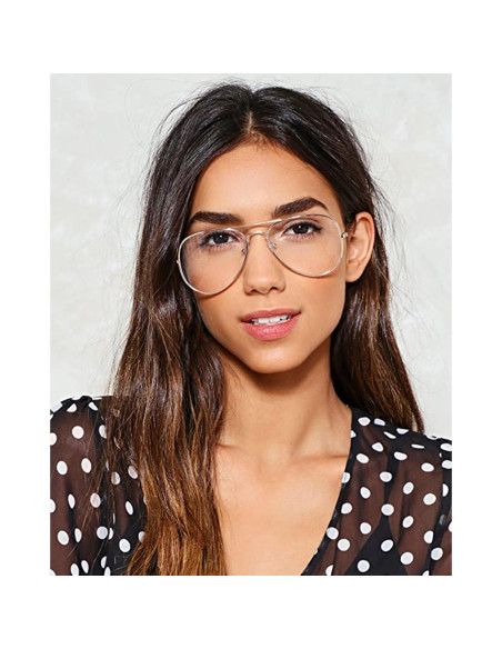 Gafas de Aviador HJSTES Lentes Anti Luz Azul para Todos