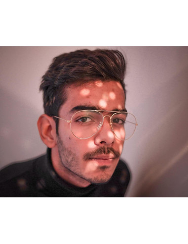 Gafas de Aviador HJSTES Lentes Anti Luz Azul para Todos