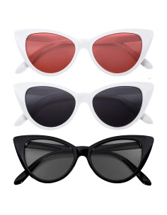 3 Gafas de Sol Gato OWL con Protección UV400 para Mujeres