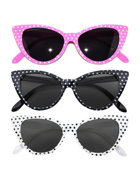 3 Gafas de Sol Cat Eye OWL con Protección UV400