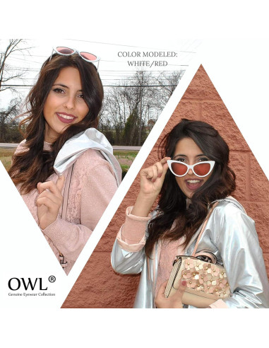 3 Gafas de Sol Cat Eye OWL con Protección UV400