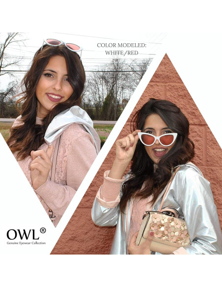 3 Gafas de Sol Cat Eye OWL con Protección UV400