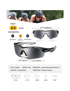 Gafas de sol deportivas Rosemal 7252 polarizadas UV400 2