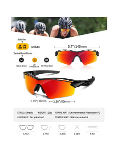 Gafas de sol deportivas Rosemal 7252 polarizadas UV400 2