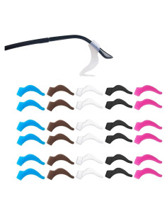 15 Pares Ganchos Antideslizantes para Gafas YINGFENG 5 Colores