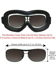 Gafas Bikershades Fit Over para Motocicleta y Ciclismo 2