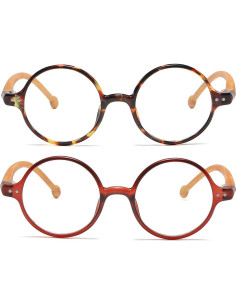 Gafas Retro Redondas JOVAKIT con Bloqueo Luz Azul Unisex 2