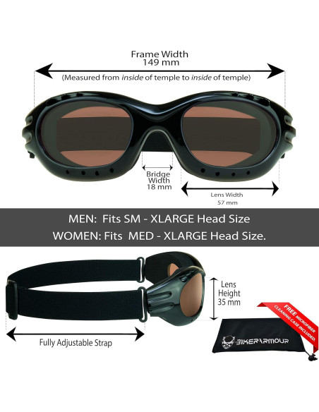 Gafas de seguridad Bikershades para motociclistas - Lentes polarizados