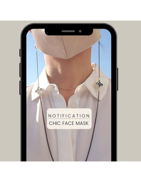 Cadena de Gafas y Máscara daOra Oro Plata Rosa Negro