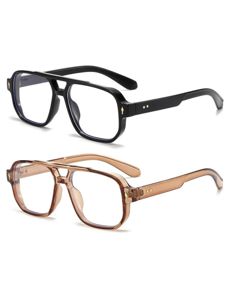 Gafas bloqueadoras luz azul PORADAY retro unisex 15.49x5.99cm Gafas bloqueadoras luz azul PORADAY retro unisex 15.49x5.99cm