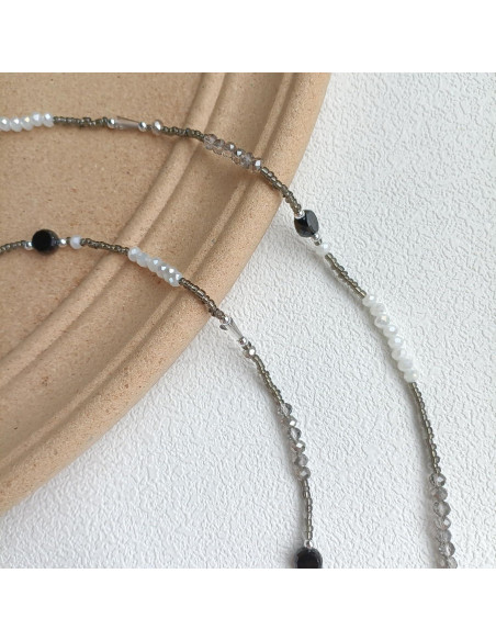 Cadena de Gafas Chic con Perlas de Cristal - 72 cm