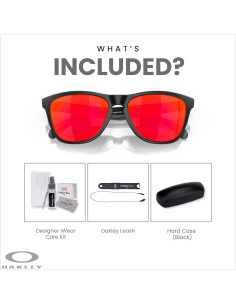 Gafas de Sol Oakley Frogskins OO9245 Negro Mate Prizm Ruby 2