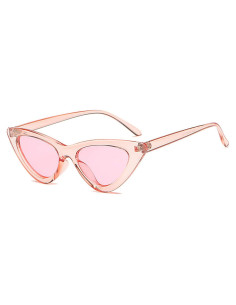 Gafas de sol retro de ojo de gato para mujeres - Rojo claro