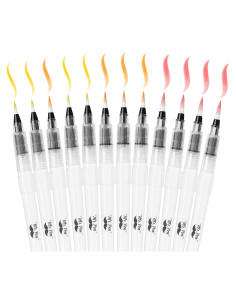 Marcadores de Acuarela Mr. Pen Set de 12 con Pinceles Recargables