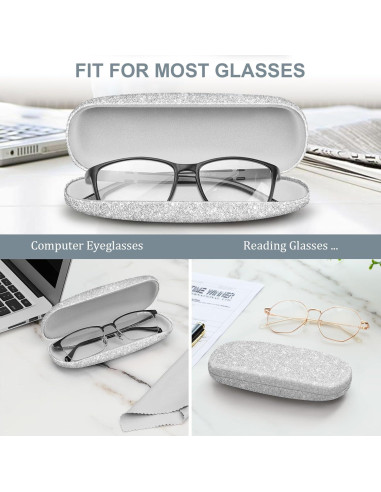 Funda Dura para Gafas Fintie con Paño de Limpieza