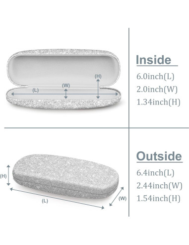 Funda Dura para Gafas Fintie con Paño de Limpieza