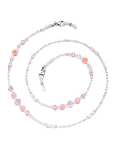 Cadena de Gafas Bead YN01 para Mujeres - Perla Rosa